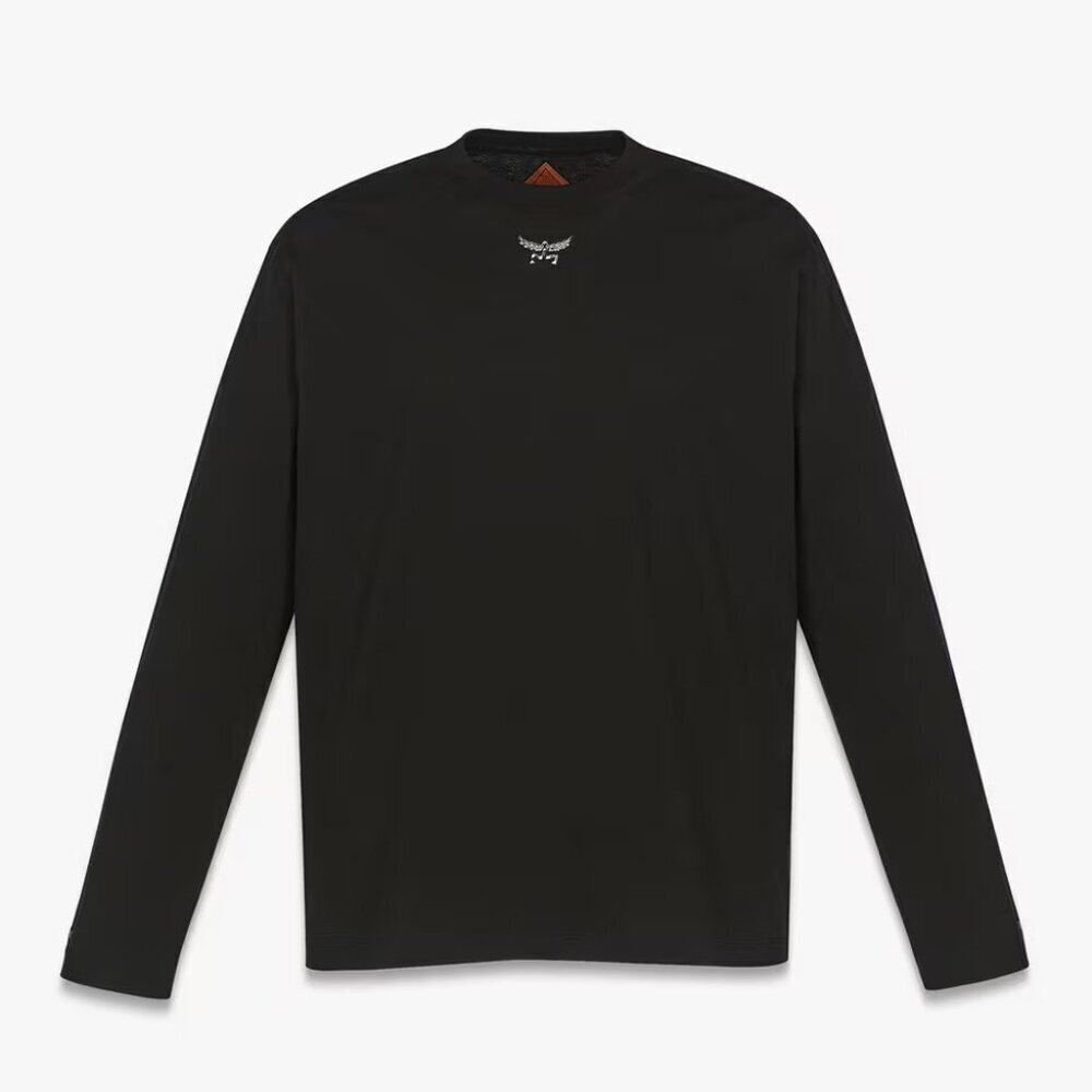 MCM Unisex Essential Laurel Logo Shirt In Organic Cotton, Black - Size 2XL - NWT